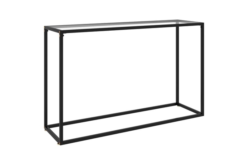 Konsolipöytä läpinäkyvä 120x35x75 cm karkaistu lasi - Huonekalut - Pöytä & ruokailuryhmä - Apupöytä & sivupöytä - Konsolipöytä