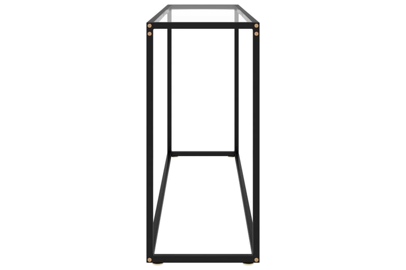 Konsolipöytä läpinäkyvä 120x35x75 cm karkaistu lasi - Huonekalut - Pöytä & ruokailuryhmä - Apupöytä & sivupöytä - Konsolipöytä