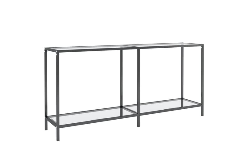 Konsolipöytä läpinäkyvä 160x35x75,5 cm karkaistu lasi - Läpinäkyvä - Huonekalut - Pöytä & ruokailuryhmä - Apupöytä & sivupöytä - Konsolipöytä