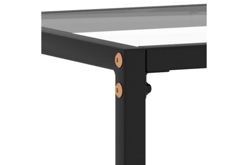 Konsolipöytä läpinäkyvä 60x35x75 cm karkaistu lasi - Huonekalut - Pöytä & ruokailuryhmä - Apupöytä & sivupöytä - Konsolipöytä