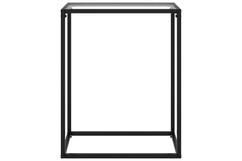 Konsolipöytä läpinäkyvä 60x35x75 cm karkaistu lasi - Huonekalut - Pöytä & ruokailuryhmä - Apupöytä & sivupöytä - Konsolipöytä