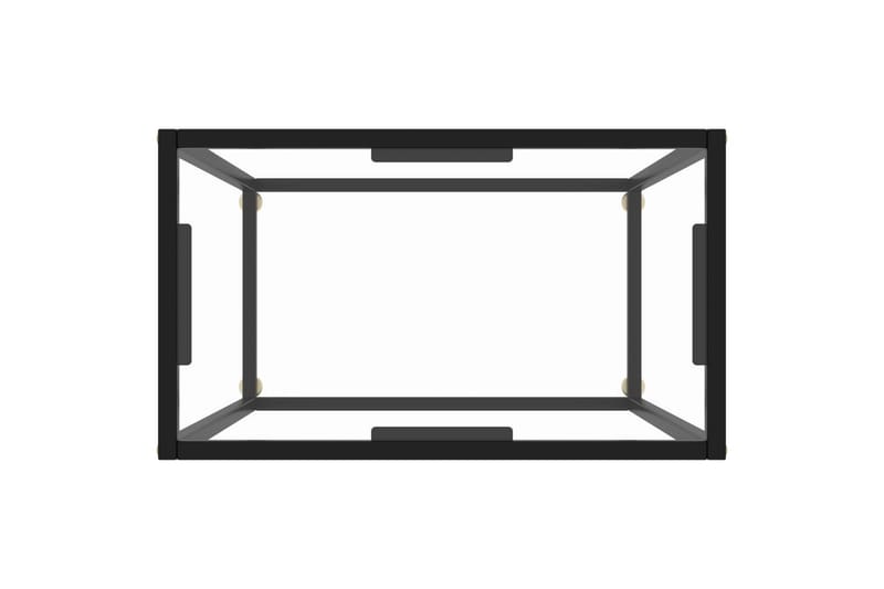 Konsolipöytä läpinäkyvä 60x35x75 cm karkaistu lasi - Huonekalut - Pöytä & ruokailuryhmä - Apupöytä & sivupöytä - Konsolipöytä