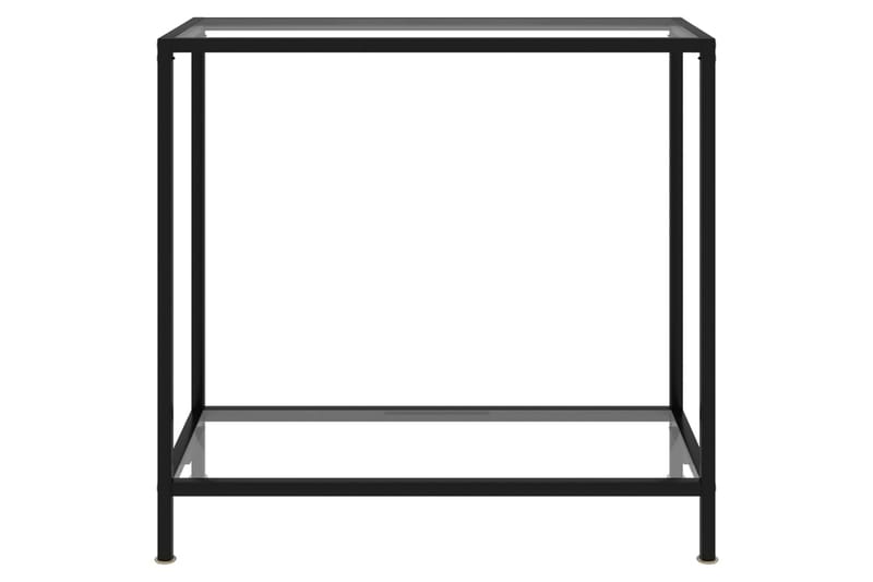 Konsolipöytä läpinäkyvä 80x35x75 cm karkaistu lasi - Läpinäkyvä - Huonekalut - Pöytä & ruokailuryhmä - Apupöytä & sivupöytä - Konsolipöytä