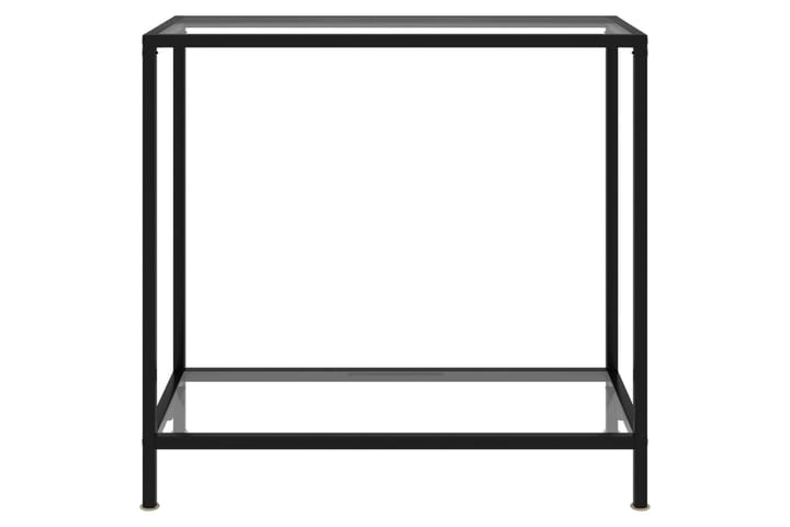 Konsolipöytä läpinäkyvä 80x35x75 cm karkaistu lasi - Läpinäkyvä - Konsolipöytä - Eteispöytä
