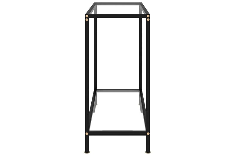 Konsolipöytä läpinäkyvä 80x35x75 cm karkaistu lasi - Läpinäkyvä - Huonekalut - Pöytä & ruokailuryhmä - Apupöytä & sivupöytä - Konsolipöytä