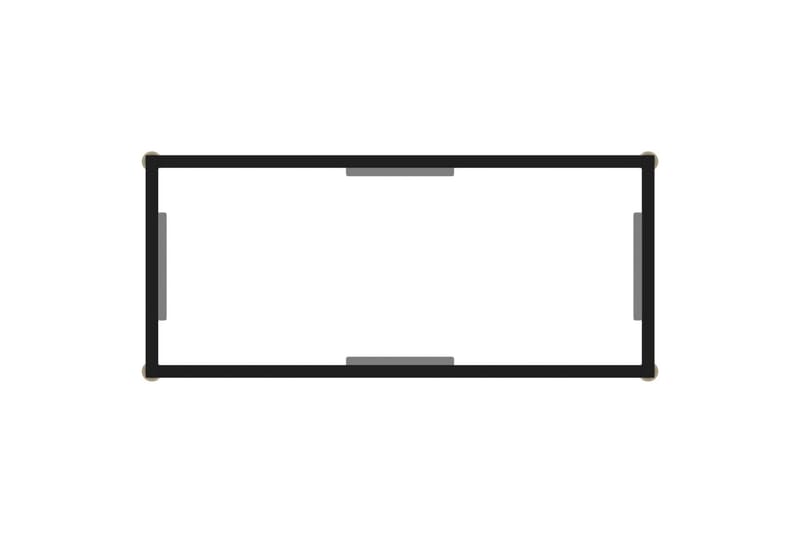 Konsolipöytä läpinäkyvä 80x35x75 cm karkaistu lasi - Läpinäkyvä - Huonekalut - Pöytä & ruokailuryhmä - Apupöytä & sivupöytä - Konsolipöytä