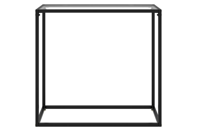 Konsolipöytä läpinäkyvä 80x35x75 cm karkaistu lasi - Huonekalut - Pöytä & ruokailuryhmä - Apupöytä & sivupöytä - Konsolipöytä