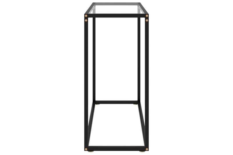 Konsolipöytä läpinäkyvä 80x35x75 cm karkaistu lasi - Huonekalut - Pöytä & ruokailuryhmä - Apupöytä & sivupöytä - Konsolipöytä