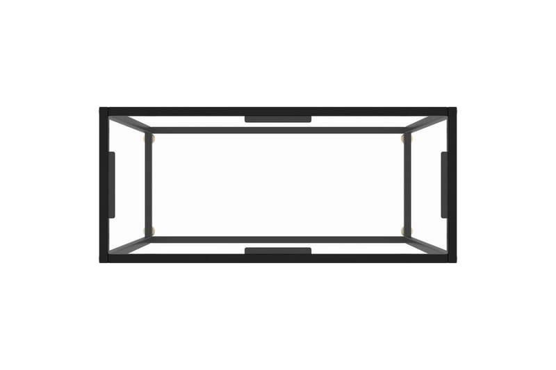 Konsolipöytä läpinäkyvä 80x35x75 cm karkaistu lasi - Huonekalut - Pöytä & ruokailuryhmä - Apupöytä & sivupöytä - Konsolipöytä