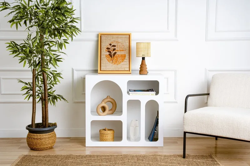 Konsolipöytä Lesa 80 cm, Valkoinen