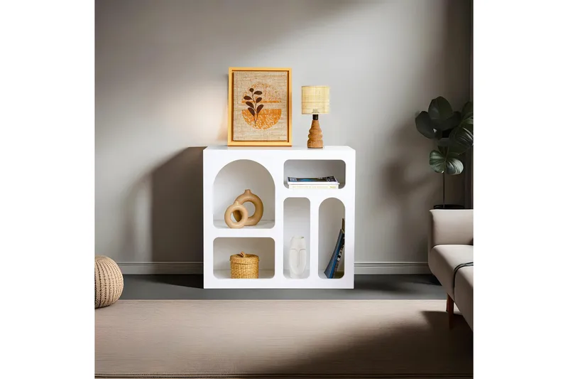 Konsolipöytä Lesa 80 cm - Valkoinen - Säilytys - Säilytyskalusteet - Senkki