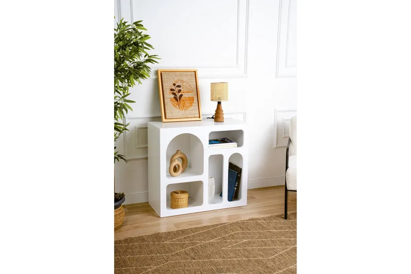 Konsolipöytä Lesa 80 cm - Valkoinen - Säilytys - Säilytyskalusteet - Senkki