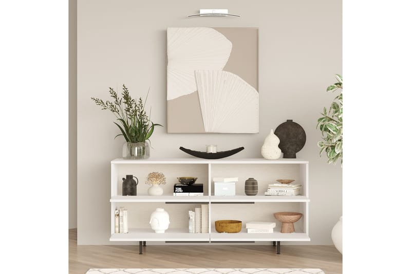 Konsolipöytä Liyakat 160 cm - Valkoinen - Säilytys - Säilytyskalusteet - Lipasto