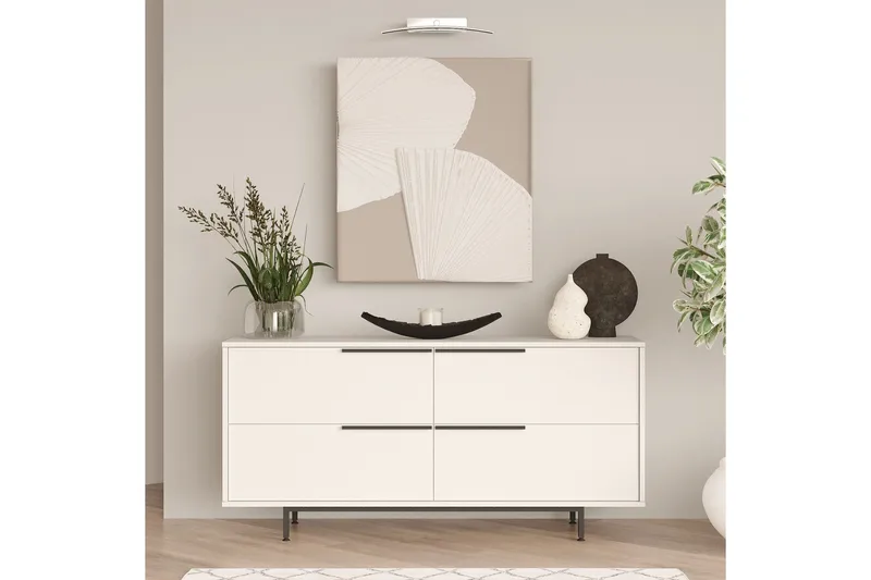 Konsolipöytä Liyakat 160 cm - Valkoinen - Huonekalut - Pöytä & ruokailuryhmä - Apupöytä & sivupöytä - Konsolipöytä