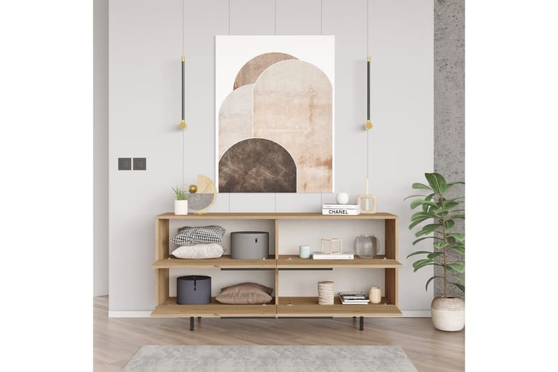 Konsolipöytä Liyakat 160 cm - Pähkinä - Huonekalut - Pöytä & ruokailuryhmä - Apupöytä & sivupöytä - Konsolipöytä