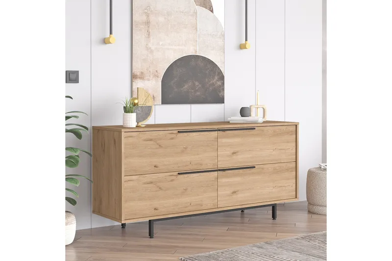 Konsolipöytä Liyakat 160 cm, Pähkinä