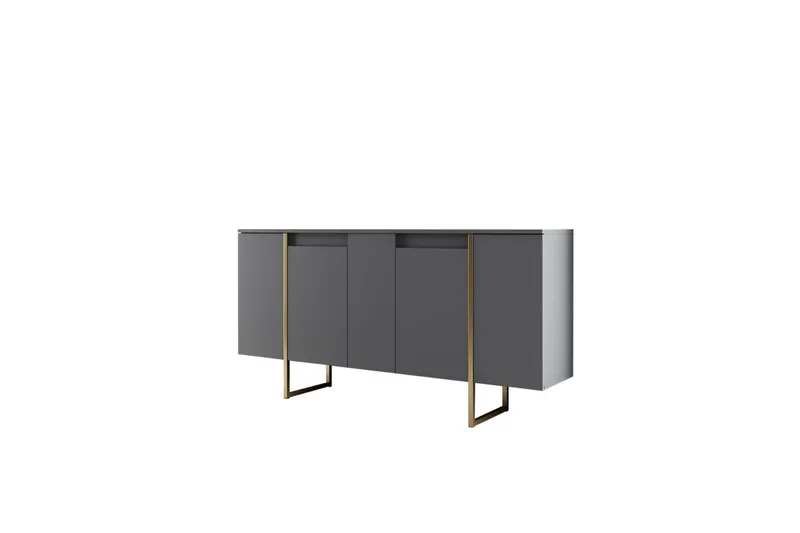 Konsolipöytä Luxe 160 cm - Harmaa/Kulta - Säilytys - Säilytyskalusteet - Senkki