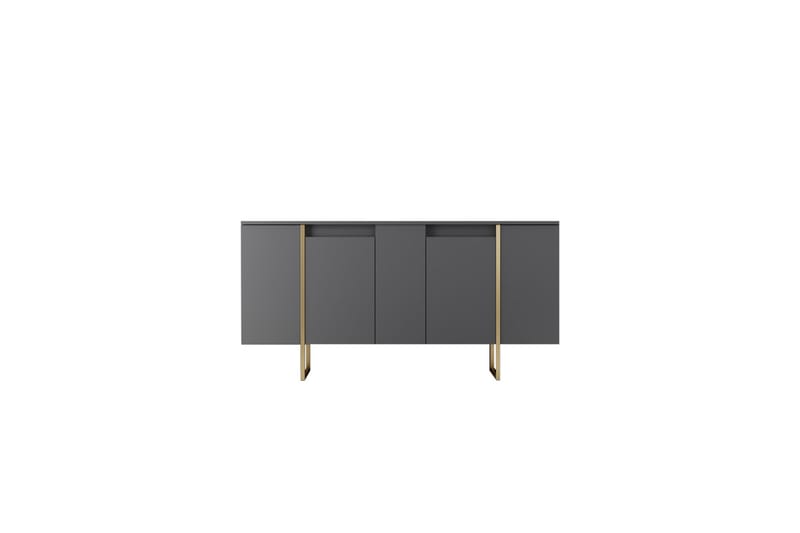 Konsolipöytä Luxe 160 cm - Harmaa/Kulta - Huonekalut - Pöytä & ruokailuryhmä - Apupöytä & sivupöytä - Konsolipöytä