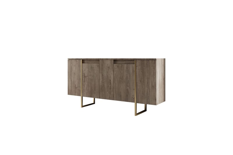 Konsolipöytä Luxe 160 cm - Ruskea/kulta - Huonekalut - Pöytä & ruokailuryhmä - Apupöytä & sivupöytä - Konsolipöytä