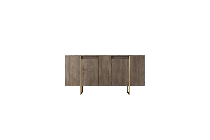 Konsolipöytä Luxe 160 cm - Ruskea/kulta - Huonekalut - Pöytä & ruokailuryhmä - Apupöytä & sivupöytä - Konsolipöytä