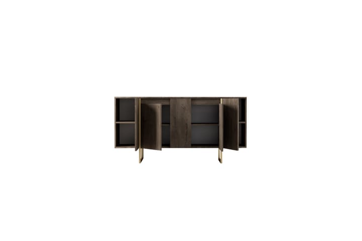 Konsolipöytä Luxe 160 cm - Ruskea/kulta - Konsolipöytä - Eteispöytä