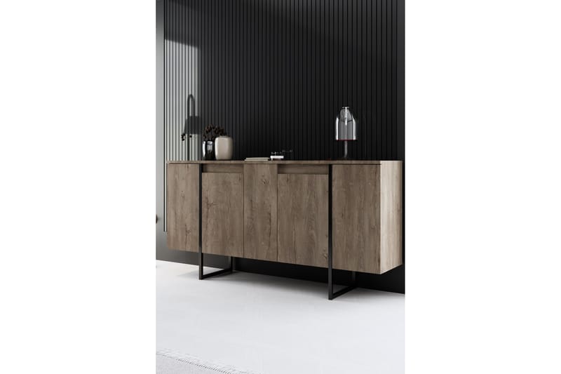 Konsolipöytä Luxe 160 cm - Ruskea/Musta - Huonekalut - Pöytä & ruokailuryhmä - Apupöytä & sivupöytä - Konsolipöytä