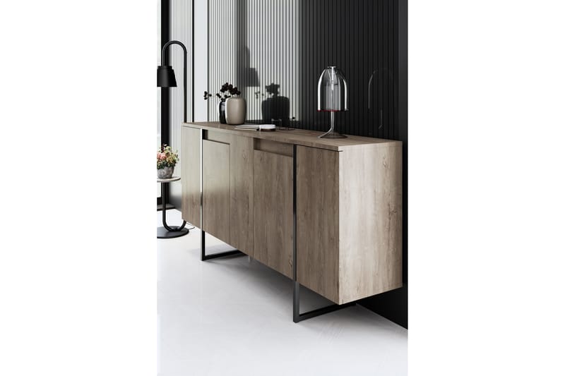 Konsolipöytä Luxe 160 cm - Ruskea/Musta - Huonekalut - Pöytä & ruokailuryhmä - Apupöytä & sivupöytä - Konsolipöytä