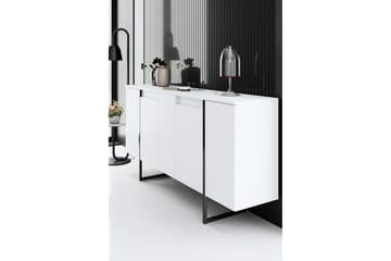 Konsolipöytä Luxe 160 cm - Valkoinen/Musta - Huonekalut - Pöytä & ruokailuryhmä - Apupöytä & sivupöytä - Konsolipöytä