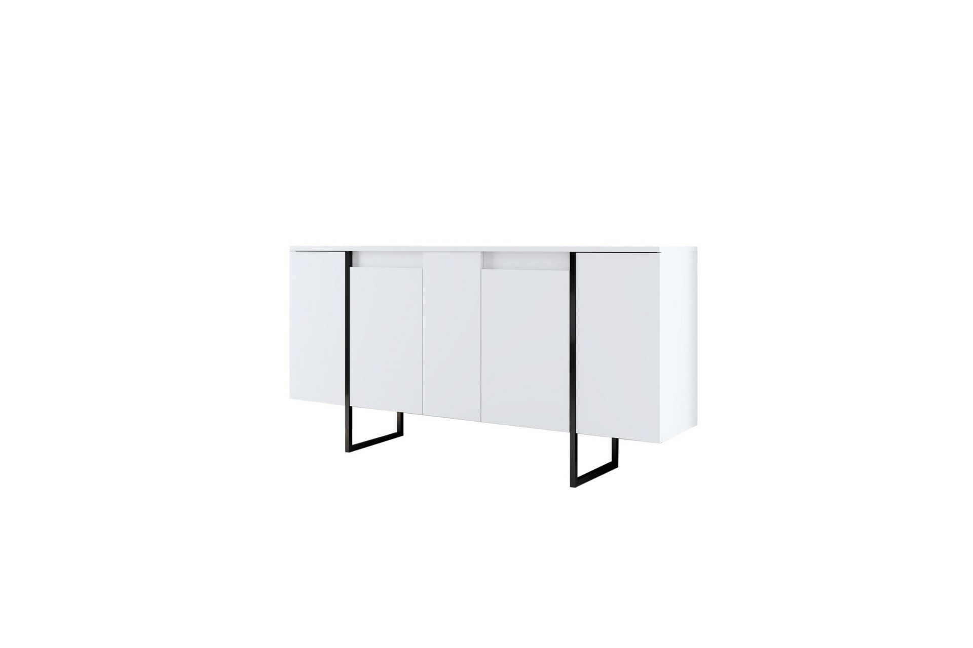 Konsolipöytä Luxe 160 cm - Valkoinen/Musta - Huonekalut - Pöytä & ruokailuryhmä - Apupöytä & sivupöytä - Konsolipöytä