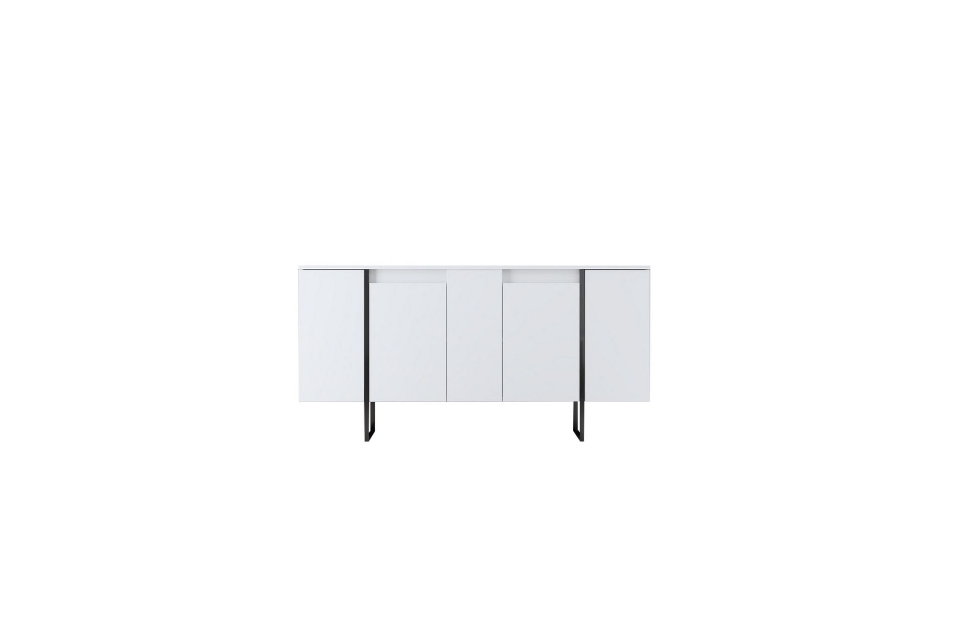 Konsolipöytä Luxe 160 cm - Valkoinen/Musta - Huonekalut - Pöytä & ruokailuryhmä - Apupöytä & sivupöytä - Konsolipöytä