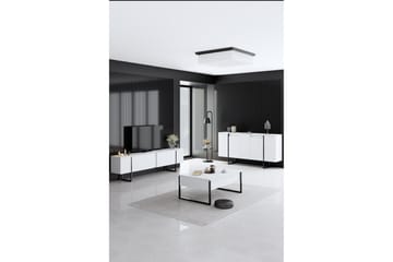 Konsolipöytä Luxe 160 cm - Valkoinen/Musta - Huonekalut - Pöytä & ruokailuryhmä - Apupöytä & sivupöytä - Konsolipöytä