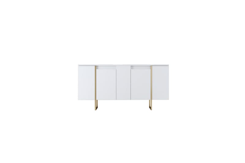 Konsolipöytä Luxe 160 cm - Vit/Kulta - Huonekalut - Pöytä & ruokailuryhmä - Apupöytä & sivupöytä - Konsolipöytä