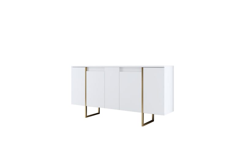 Konsolipöytä Luxe 160 cm - Vit/Kulta - Huonekalut - Pöytä & ruokailuryhmä - Apupöytä & sivupöytä - Konsolipöytä