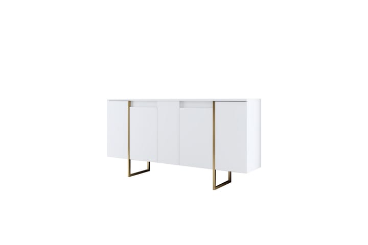 Konsolipöytä Luxe 160 cm - Vit/Kulta - Konsolipöytä - Eteispöytä