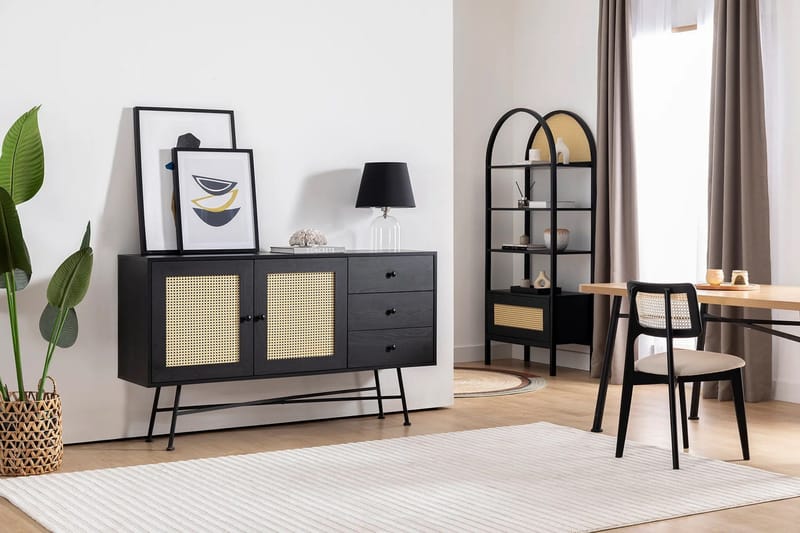 Konsolipöytä Makwana 160 cm - Musta - Säilytys - Säilytyskalusteet - Senkki