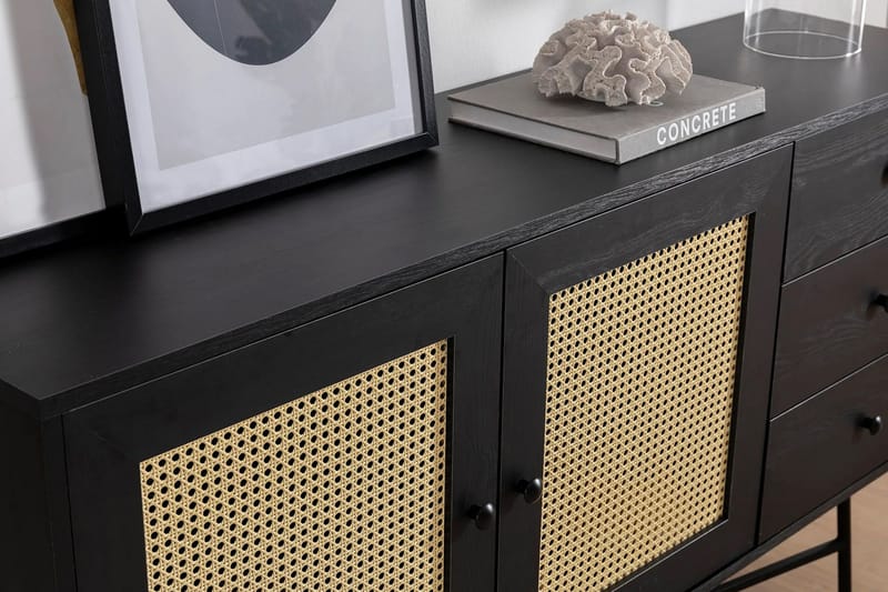 Konsolipöytä Makwana 160 cm - Musta - Säilytys - Säilytyskalusteet - Senkki