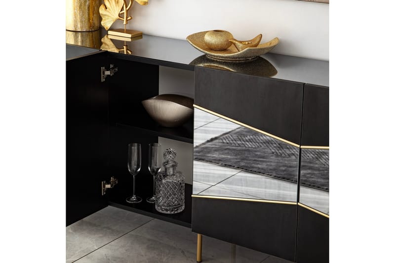 Konsolipöytä Mami 180 cm - Musta - Säilytys - Säilytyskalusteet - Senkki