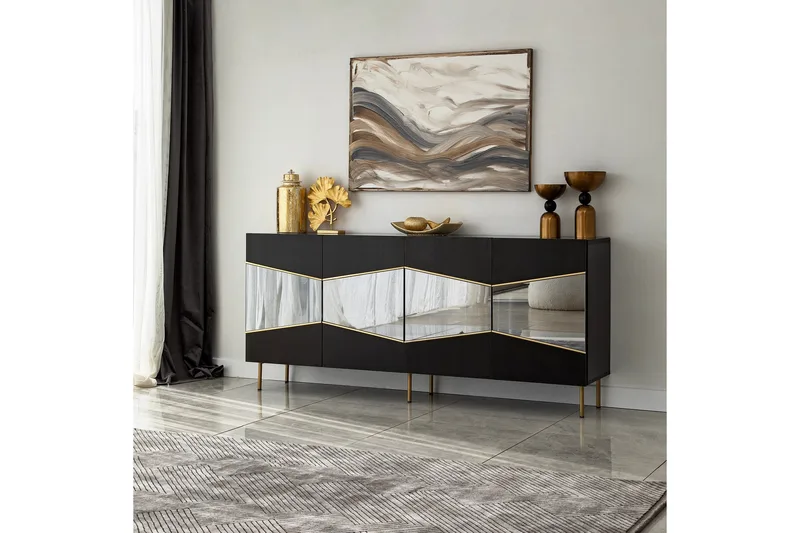 Konsolipöytä Mami 180 cm - Musta - Säilytys - Säilytyskalusteet - Senkki