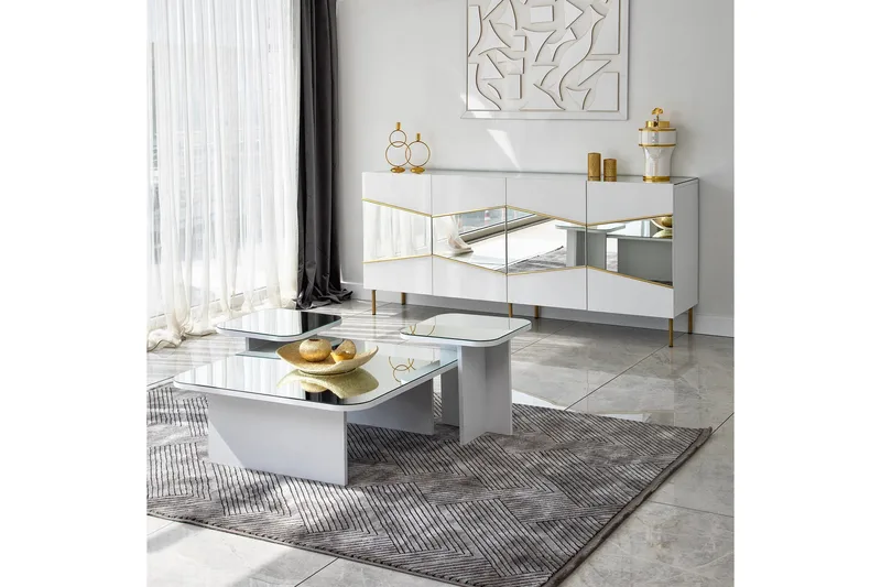 Konsolipöytä Mami 180 cm - Valkoinen - Säilytys - Säilytyskalusteet - Senkki