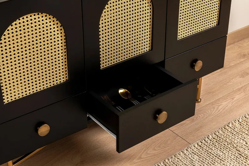 Konsolipöytä Munny 123 cm - Musta - Säilytys - Säilytyskalusteet - Senkki