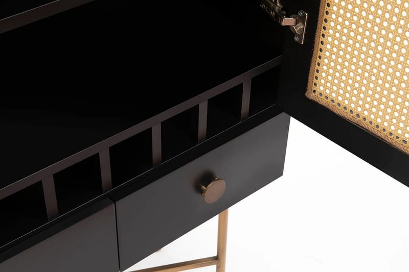 Konsolipöytä Munny 80 cm - Musta - Säilytys - Kaappi - Baarikaappi