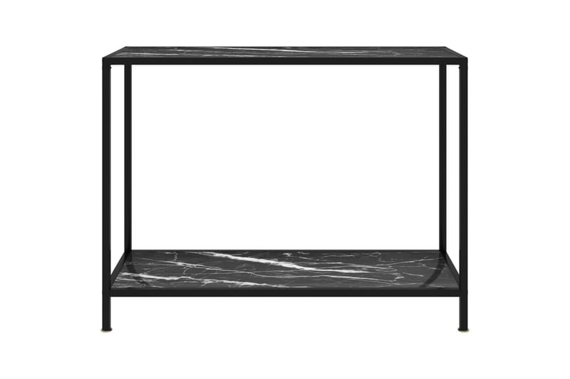 Konsolipöytä musta 100x35x75 cm karkaistu lasi - Musta - Huonekalut - Pöytä & ruokailuryhmä - Apupöytä & sivupöytä - Konsolipöytä