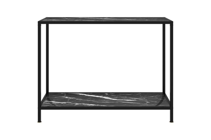 Konsolipöytä musta 100x35x75 cm karkaistu lasi - Musta - Konsolipöytä - Eteispöytä