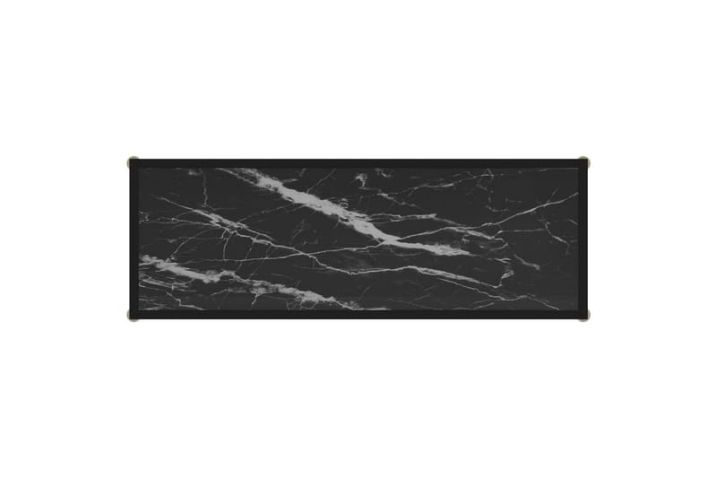 Konsolipöytä musta 100x35x75 cm karkaistu lasi - Musta - Huonekalut - Pöytä & ruokailuryhmä - Apupöytä & sivupöytä - Konsolipöytä