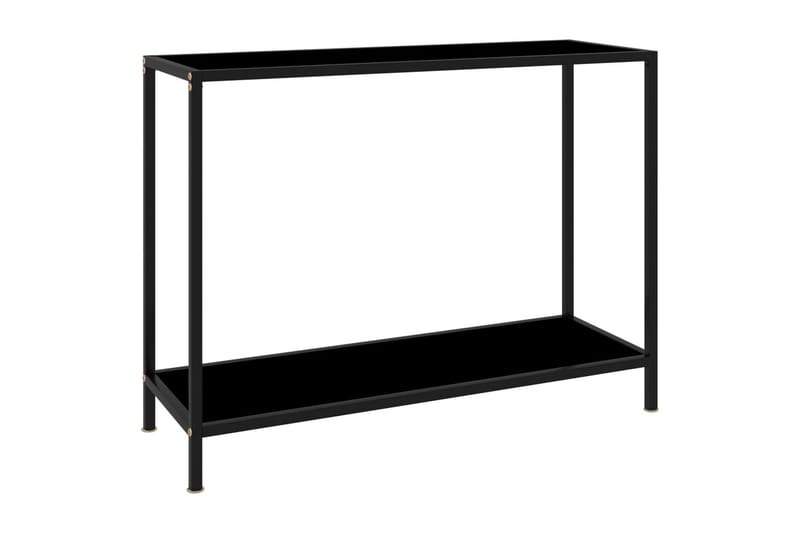 Konsolipöytä musta 100x35x75 cm karkaistu lasi - Musta - Huonekalut - Pöytä & ruokailuryhmä - Apupöytä & sivupöytä - Konsolipöytä
