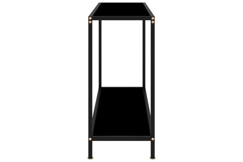 Konsolipöytä musta 100x35x75 cm karkaistu lasi - Musta - Huonekalut - Pöytä & ruokailuryhmä - Apupöytä & sivupöytä - Konsolipöytä