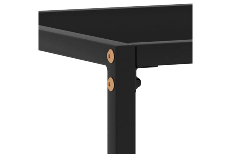 Konsolipöytä musta 100x35x75 cm karkaistu lasi - Huonekalut - Pöytä & ruokailuryhmä - Apupöytä & sivupöytä - Konsolipöytä