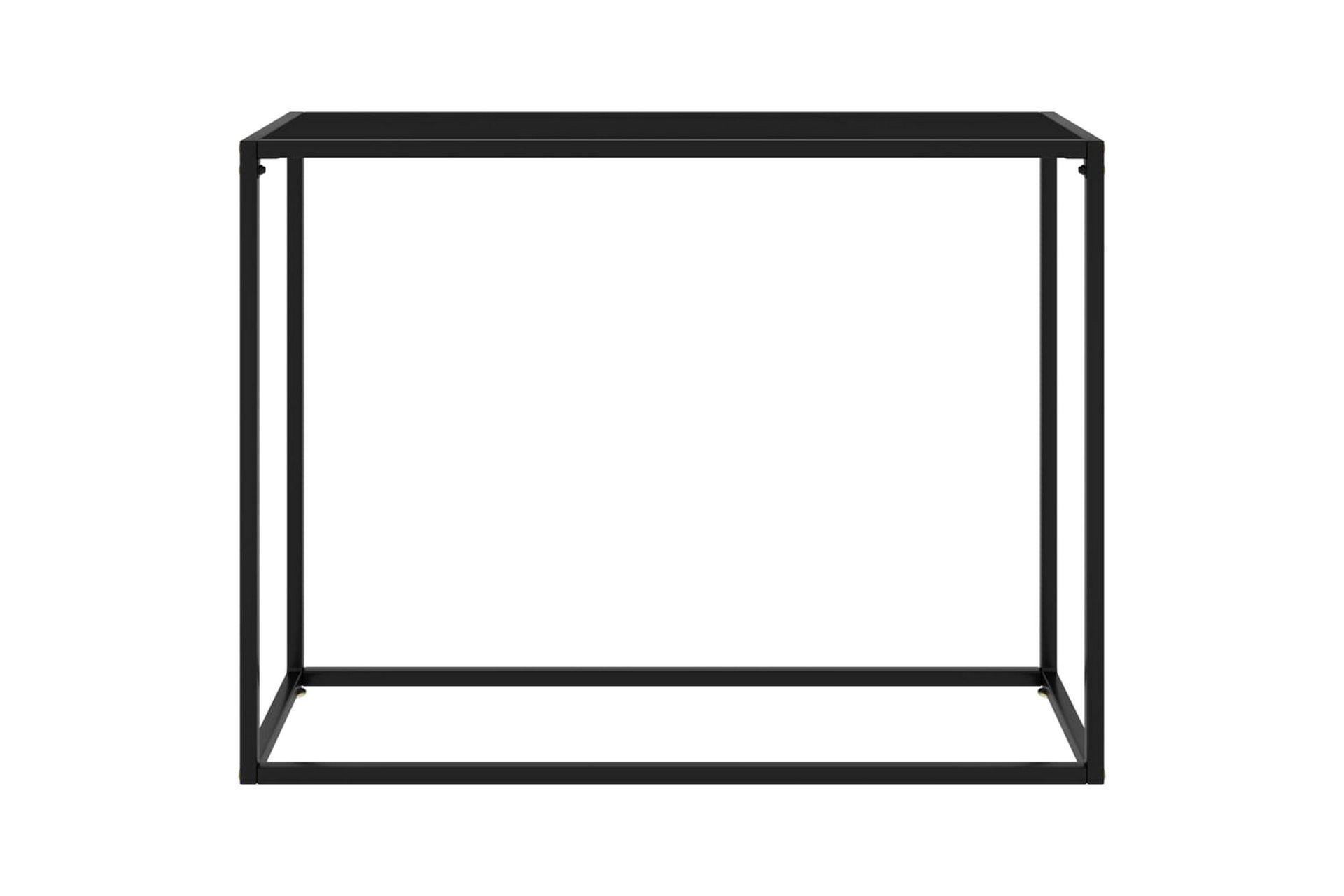 Konsolipöytä musta 100x35x75 cm karkaistu lasi - Huonekalut - Pöytä & ruokailuryhmä - Apupöytä & sivupöytä - Konsolipöytä