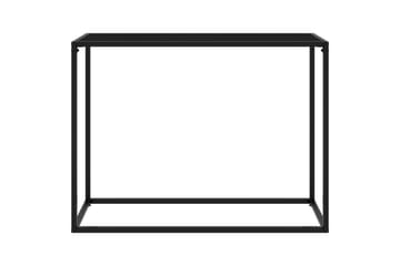 Konsolipöytä musta 100x35x75 cm karkaistu lasi - Huonekalut - Pöytä & ruokailuryhmä - Apupöytä & sivupöytä - Konsolipöytä
