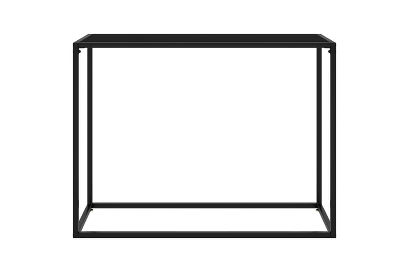 Konsolipöytä musta 100x35x75 cm karkaistu lasi - Huonekalut - Pöytä & ruokailuryhmä - Apupöytä & sivupöytä - Konsolipöytä